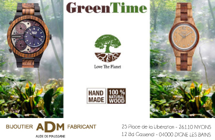 Les montres en bois GreenTime